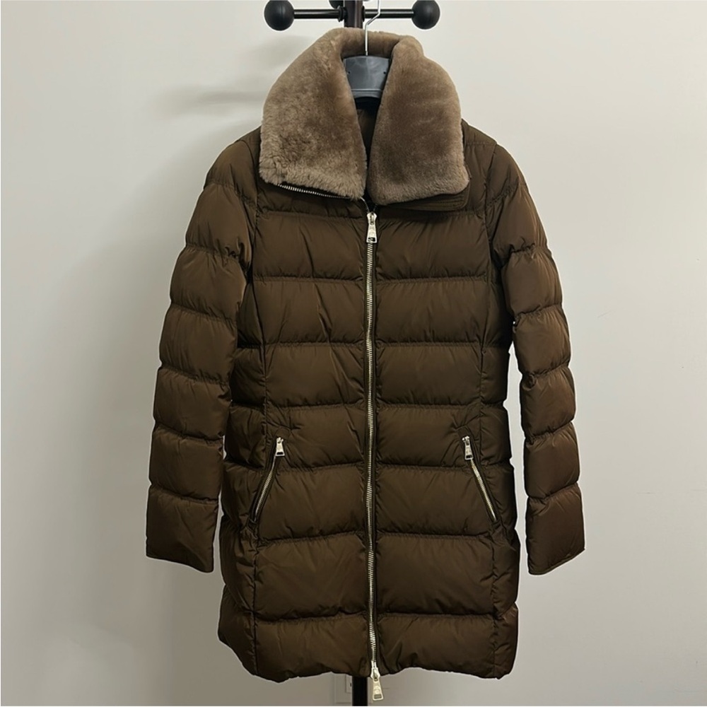 New Massimo Dutti Brown Down Jacket